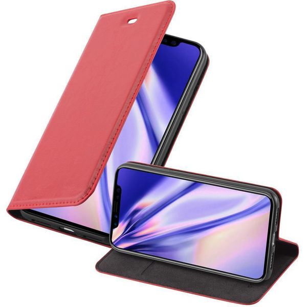 Cadorabo Custodia Per Apple Iphone X / Xs Custodia Protettiva In Rosso Custodia Per Cellulare Cover Chiusura Magnetica-image