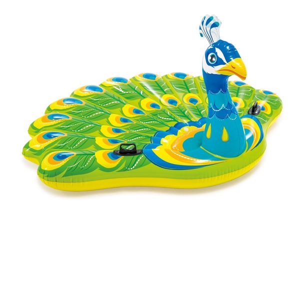 Intex Pavone Isola Balneare Acqua Lounger Materasso Ad Aria Galleggiante Animale Nuotare Lounger Piscina-image