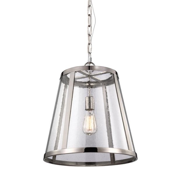 Harrow Lampada A Sospensione In Nichel Lucido 1Xe27 60W Feiss-image