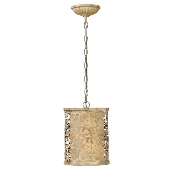 Lampada A Sospensione Carabel Champagne Traforata 1Xe27 60W Hinkley-image