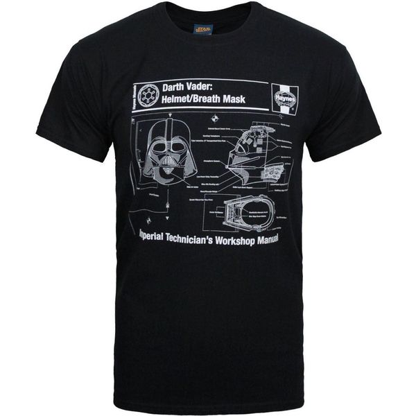 Star Wars Maglietta Ufficiale Haynes Darth Vader Da Uomo NS4665 (S) (Nero)-image