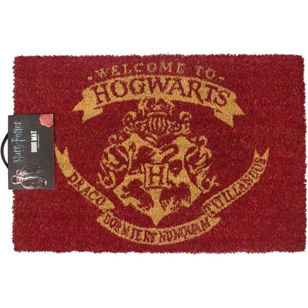 Tappeto Da Porta Ufficiale Di Harry Potter Welcome To Hogwarts NS4914 (Taglia Unica) (Rosso)-image
