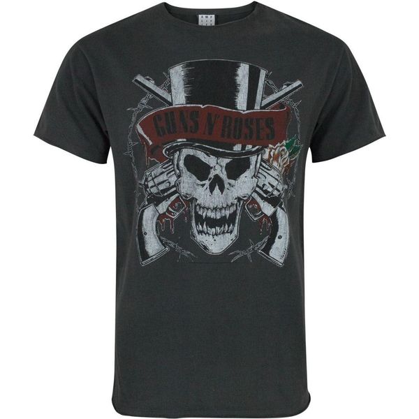 Amplified Offizielles Herren Guns N Roses Deaths Head T-Shirt NS4506 (S) (Anthrazit)-image