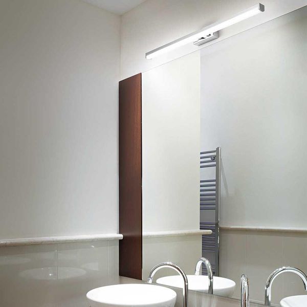 Fabas Luce Nala Applique Specchio E Luce Quadro Cromo 75Cm IP44 Led 3361-28-138-image