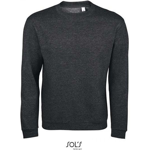 Sols 01168 | Felpa Da Uomo Spider 50% Cotone / 50% Poliestere - Colore: Charcoal Melange - Taglia: S-image