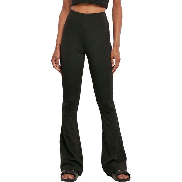 DáMské Leginy Urban Classics Donna Riciclato Leggings Svasati A Vita Alta Nero - 4XL-image