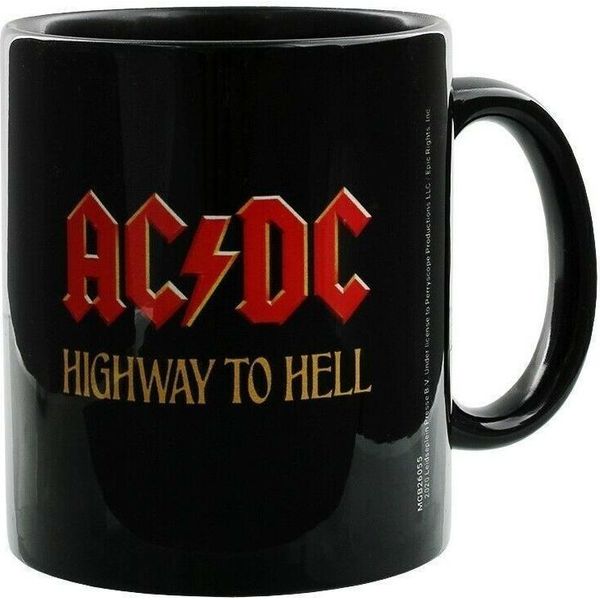 Ac/Dc - Tazza Da Caffè "Highway To Hell"" PM2931 (Taglia Unica) (Nero/Rosso)"-image