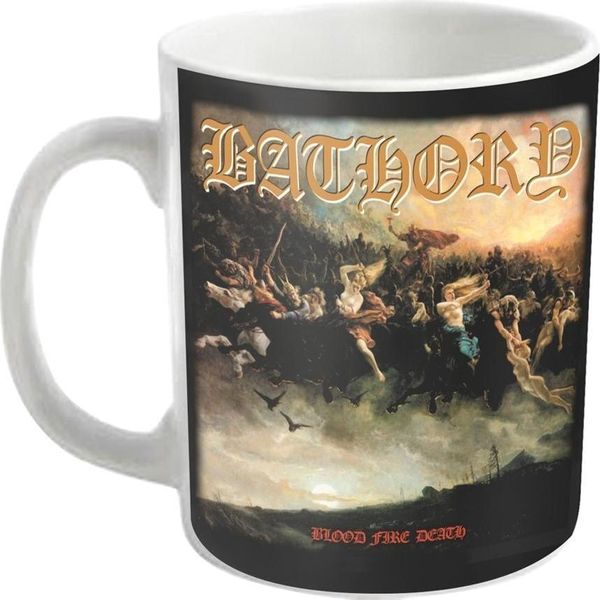 Bathory - Tazza Da Caffè "Blood Fire Death"" PH648 (Taglia Unica) (Bianca)"-image