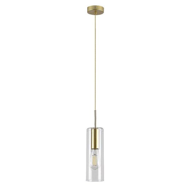 Rabalux 72050 Lampada A Sospensione 1 Spot Esta, E27, Oro, Rotonda, Moderna, ø90Mm-image