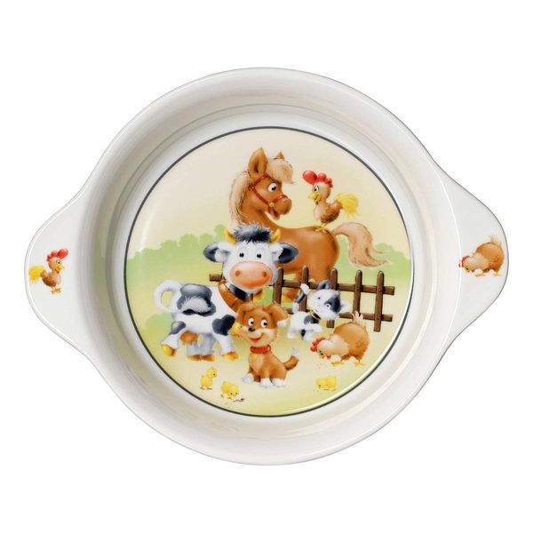 Ritzenhoff & Breker Tiere Schale Mit Griffen Hoftiere, SchüSsel, Suppenschale, Porzellan, Ø 21.5 Cm, 428377-image
