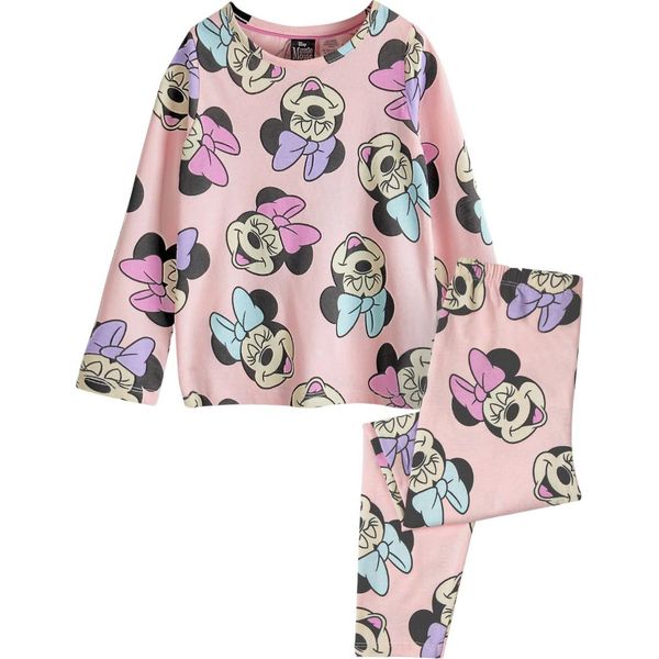 Disney - Pigiama Con Pantaloni Lunghi Per Bambina NS8188 (110) (Rosa)-image