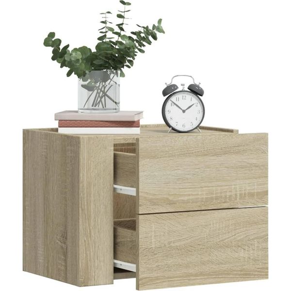 Maison Exclusive - Comodino Da Parete In Rovere Sonoma 45X30X35 Cm-image