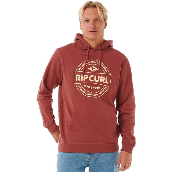 Rip Curl Uomo Felpa Con Cappuccio Stapler Hood, Taglia:Xl, Colori:Burro Di Mele-image