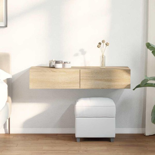 Maison Exclusive - Scaffale A Muro Con Cassetti Rovere Sonoma 100X36X19Cm Materiale Ligneo-image