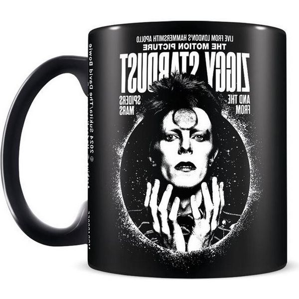 David Bowie - Tazza Da Caffè "Ziggy Stardust"" PM10966 (Taglia Unica) (Nero)"-image