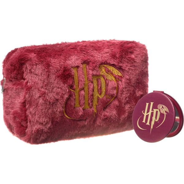Harry Potter - Borsetta Per Cosmetici E Specchio, Boccino D'oro NS8613 (Taglia Unica) (Rosso/Oro)-image