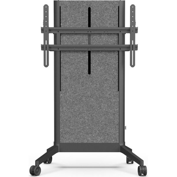 Sms 16-010-1S Supporto Per Display Mobile, Per Display Da 98'', Copertura In Feltro, Nero-image
