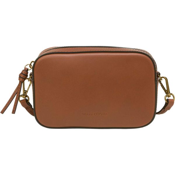 Marc O'polo Pelle Borsa A Tracolla Liana Crossbody Bag Dark Cognac Marrone-image