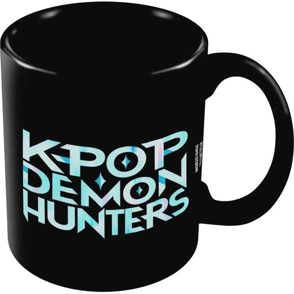 K-Pop Demon Hunters - Tazza Da Caffè, Logo PM12504 (Taglia Unica) (Nero)-image