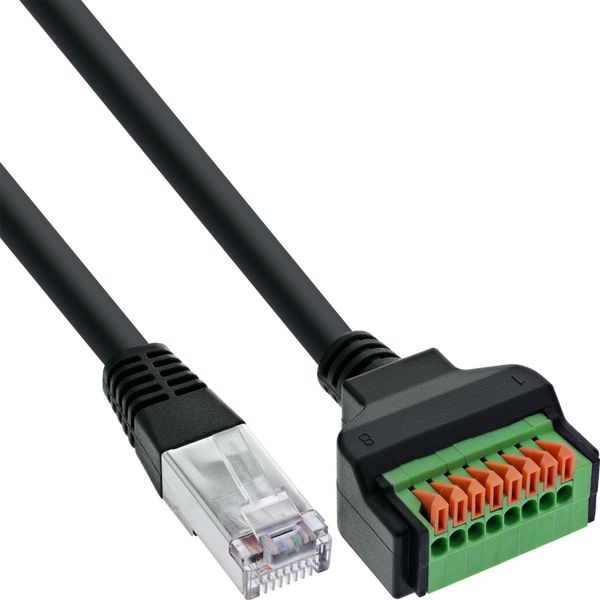 Inline® Spina RJ45 A Terminale Push-In, 8 Pin, Cat.5E, Cavo Da 15Cm-image