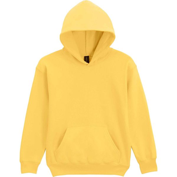 Gildan - Felpa Con Cappuccio "Softstyle"" Per Bambini, Peso Medio, Pile BC7167 (128) (Margherita)"-image