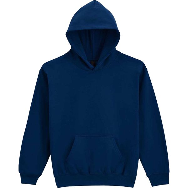 Gildan - Felpa Con Cappuccio "Softstyle"" Per Bambini, Peso Medio, Pile BC7167 (158-164) (Blu Navy Scuro)"-image