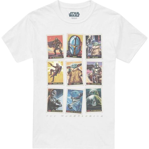 Star Wars: The Mandalorian - Maglietta Unisex Da Uomo/Donna, Effetto Used TV30129 (S) (Bianco)-image