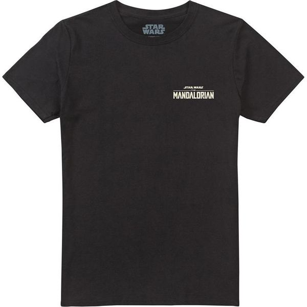 Star Wars: The Mandalorian - Maglietta Unisex Da Uomo/Donna, Stampa Sul Retro TV30128 (L) (Nero)-image