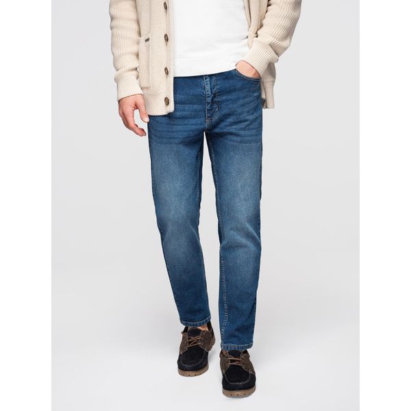 Jeans Carrot Da Uomo Con Effetto Slavato - Blu Xl-image