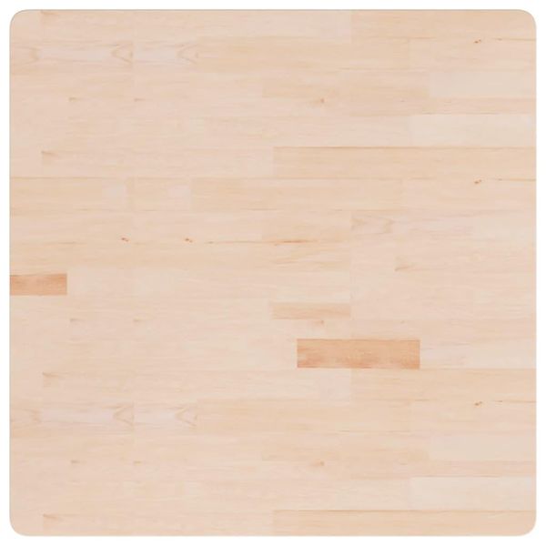 Syfax™ Piano Tavolo Quadrato 90X90X4 Cm Massello Rovere Non Trattato-image