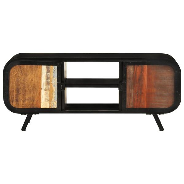 Syfax™ Mobile Porta Tv 110X30X45 Cm In Legno Massello Di Recupero-image