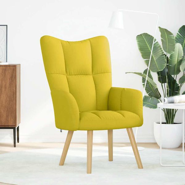 Syfax™ Sedia Relax Giallo Chiaro In Tessuto-image