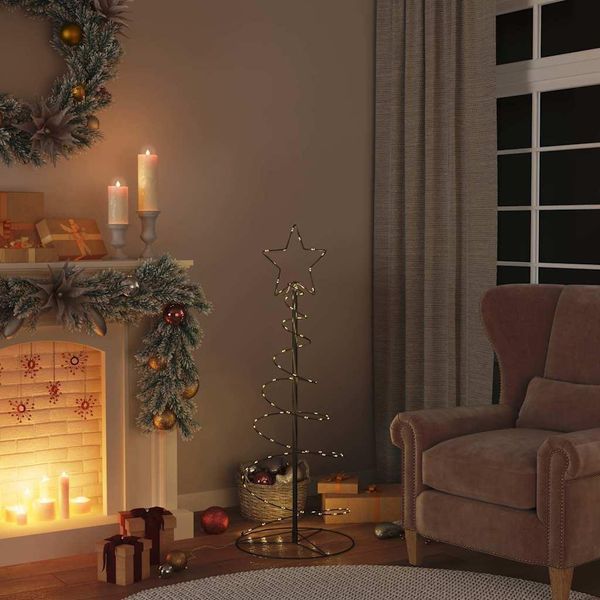 Maison Exclusive - Albero Di Natale Led 80 Led Bianco Caldo 120 Cm-image