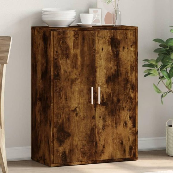 Maison Exclusive - Credenza In Rovere Affumicato 60X31X84 Cm Materiale Ligneo-image