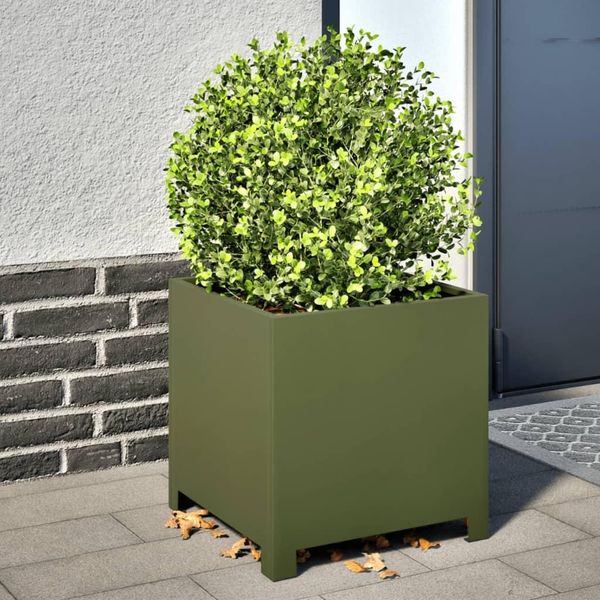 2025 Fioriera Cloris Verde Oliva 40X40X40 Acciaio - Letti Vendita3712475 1Pacco-image