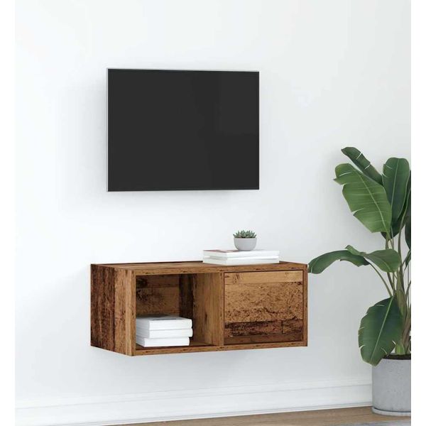 Maison Exclusive - Mobile Tv Effetto Legno Antico 60X31X25,5 Cm Materiale Ligneo-image