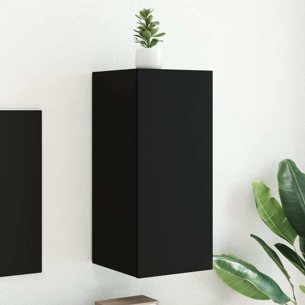 Maison Exclusive - Mobile Tv Con Luci Led Nero 30,5X35X70 Cm-image