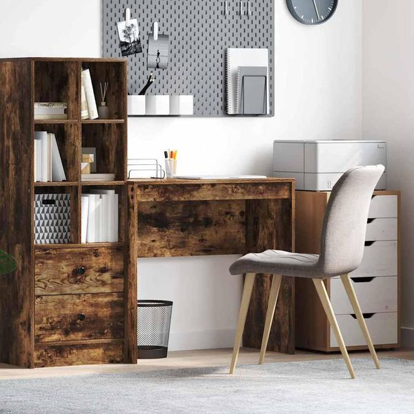 Maison Exclusive - Scrivania In Rovere Affumicato 80 X 40 X 76 Cm-image
