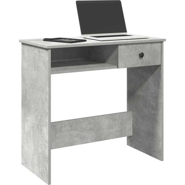 Maison Exclusive - Scrivania Grigio Cemento 80X40X75 Cm Materiale Ligneo-image