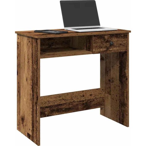 Maison Exclusive - Scrivania Effetto Legno Antico 80X40X75 Cm Materiale Ligneo-image