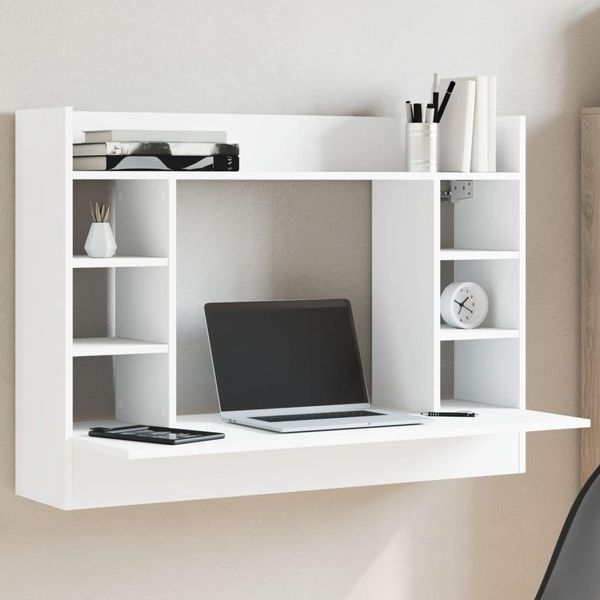 Maison Exclusive - Scrivania Da Parete Bianca 105X48X75 Cm Materiale Ligneo-image