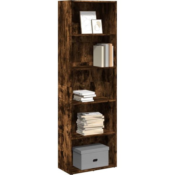 Maison Exclusive - Libreria In Rovere Affumicato 60X30X189 Cm Materiale Ligneo-image