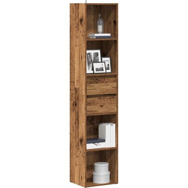 Maison Exclusive - Libreria Effetto Legno Antico 36X30X171 Cm Materiale Ligneo-image