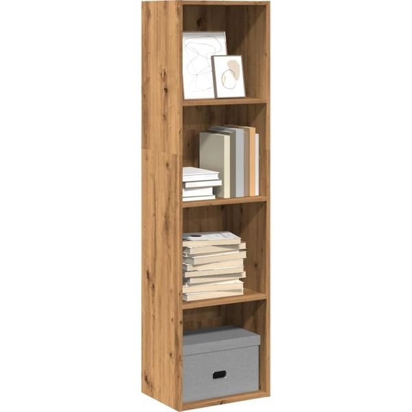 Maison Exclusive - Libreria In Rovere Artigianale 40X30X152 Cm Materiale Ligneo-image