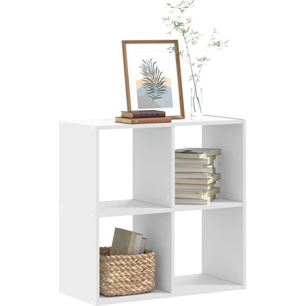 Maison Exclusive - Libreria Bianca 68,5X32X68,5 Cm Materiale Ligneo-image