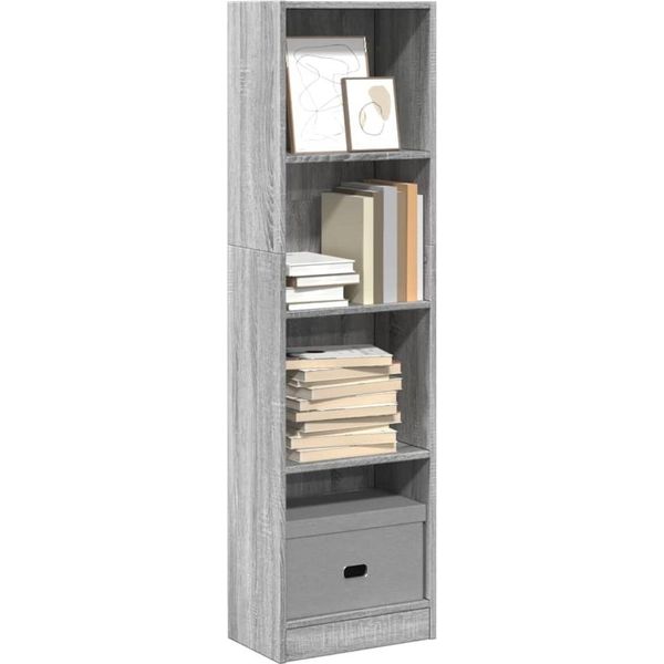 Maison Exclusive - Libreria Grigio Sonoma 40X24X143 Cm Materiale Ligneo-image