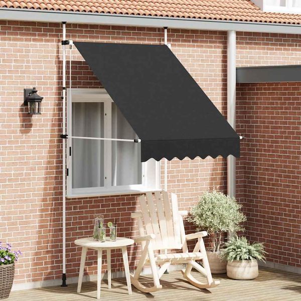 Maison Exclusive - Tenda Da Sole Retrattile Manuale 150 Cm Antracite-image