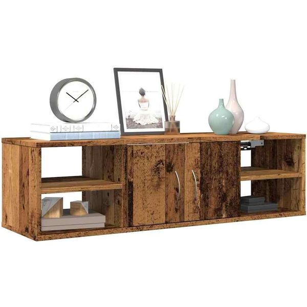 Maison Exclusive - Armadio A Muro Effetto Legno Antico 101X30X29 Cm Materiale Ligneo-image