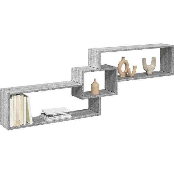 Maison Exclusive - Armadio A Muro 158X18X53 Cm Grigio Sonoma Materiale Ligneo-image