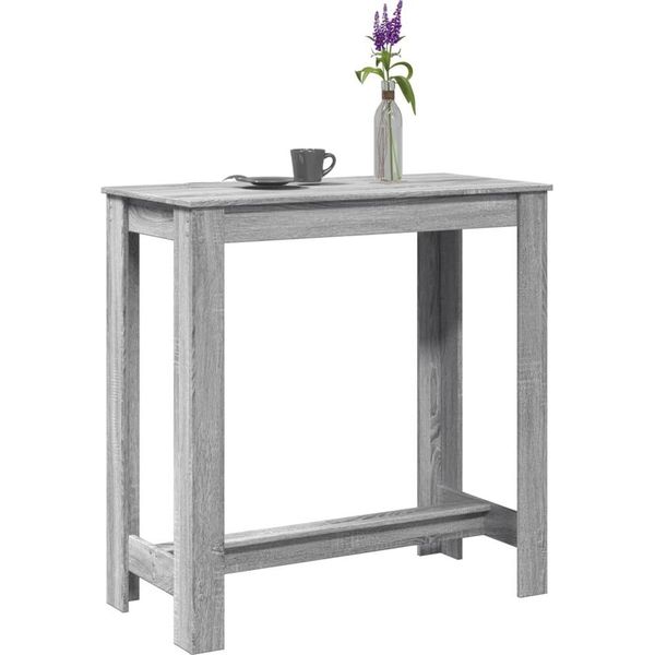 Maison Exclusive - Tavolo Da Bar Grigio Sonoma 102X50X103,5 Cm Materiale Ligneo-image
